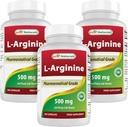 Best Naturals L-Arginina 500mg 250 Cápsulas (250 Count of 3))