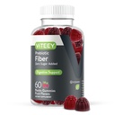 Viteey gomas de fibra prebiótica para adultos, 4g - Gut Health & Digestive Supplement Gummies Supplement - Zero açúcar adicionado, Vegan, Sem glúten - 60 Contagem
