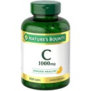 Vitamina C nature's Bounty 1000mg, Suporta Saúde Imune e Antioxidante, Suplemento Vitamina C, 1 por dia, 300 Caplets Vegetarianos