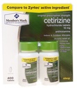 Marca de Membro anteriormente conhecida como simplesmente certo Cloridrato de Cetirizina Comprimidos de Alergia, 10 mg-400 Conde.