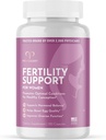 Suplemento de Fertilidade Promescente para Mulheres com Vitaminas Pré-Natais – Ácido Fólico, Ferro, Vitamina C/D/B6/B12, Zinco, Selênio e Ashwagandha para apoiar Concepção de Ovulação Saudável & Gravidez, 120 Cápsulas