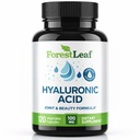 ForestLeaf Hyaluronic Acid Supplements 100mg High Biodisponível Dietary Hyaluronic Acid Powder Cápsulas + 50mg VIT C Suporta hidratação da pele, lubrificação conjunta, anti-envelhecimento, cabelo e unhas