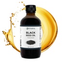 Óleo de semente preta Zatural Nigella Sativa frio prensado Cominho Digestão de óleo, Pele, Cérebro, Imune, Juntas e Mais (8 Fl Oz)