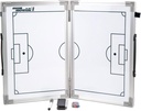 Football Innovations Hinged Magnetic Tactic Coaching Board, Extremely Portable Dry Apagar placa branca para treinadores de futebol de todos os níveis para executar análise tática.
