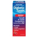 Tussin Diabético DM Máxima Força Tosse e Resgate de Congestão do Peito Xarope Líquido Tosse, Seguro para Diabéticos, Berry Flavored, 4 Fl Oz (Pacote de 1)
