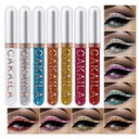 8 colorido Glitter líquido Eyeliner conjunto colorido, Delineadores De Cores Para Ojos, Rainbow Branco Vermelho Azul Eyeliner Natal maquiagem Gift Kit para mulheres impermeável Long...