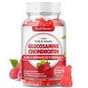 softbear Glucosamine Chondroitin Gummies, Sugar Free Glucosamine Chondroitin HSH Suplemento com Elderberry Turmeric Suporta Saúde Conjunta & Antioxidante, Framboesa sabor 60 Contagem
