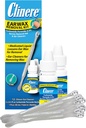 Clinere Earwax Removal Kit, Cera de ouvido limpa segura e suavemente, Itch Relief, Funciona instantaneamente .5oz Peróxido de carbamida, 2 x .5 Fl Oz com 12 varas