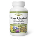 HerbalFactors by Natural Factors, Horse Chestnut, Antioxidant Support for a Healthy Circulatory System and Veins with GrapeSeedRich, 60 cápsulas (60 porções)