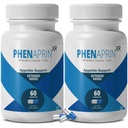 PhenAprin XR Pílulas diet supressivas máximas de força do apetite - 2-Pack, aumento do metabolismo, perda de peso para mulheres e homens, 120 cápsulas azuis / brancas