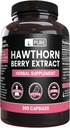 Puro Original Ingredientes Hawthorn Berry Extract No Magnésio ou Arroz Enchers, Sempre Puro, Laboratório Verificado (365 Cápsulas)