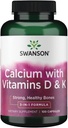 Complexo Tricálcico de Swanson com Vitaminas D & K 100 Cápsulas