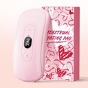Almofada de aquecimento portátil Cãibras: 2 Timer 6 Níveis de calor 6 Modos de vibração Almofada de aquecimento elétrico sem fio para alívio da dor nas costas Menstrual Heating Pad (Light Pink)