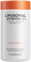 Codeage Vitamina lipossomal C 1500mg com zinco, Amora, Citrus Bioflavonoides Toranja, Limão, Laranja em pó, Quercetin & Rose HIPS Fruit – Vegan Supplement - Não-GMO, Vegan Pills, 180 Cápsulas