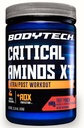 BODYTECH Critical Aminos XT Intra/Post Workout Powder in Delicious Fruit Punch Flavor - Formulado para apoiar a recuperação muscular e melhorar o desempenho para resultados ideais (15.9 oz / 45 Servões)