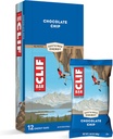 CLIF BARS - Barras de Energia - Chip de Chocolate - Feito com Aveia Orgânica - Comida Baseada em Plantas - Vegetariana - Kosher (2,4 barras de proteína de onça, 12 contagem)
