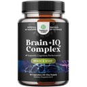 Nootropic Memory Supplement for Brain Support - Pills for Brain Boost and Natural Energy Booster - Vitamina B12 Bacopa Monnieri Rhodiola Rosea DMAE Ginkgo Biloba Phosphatidilserina - 60 Contagem