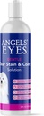 Solução suave de manchas de lágrimas de ANGELS para cães e gatos Solução de 8 onças para área e face dos olhos .