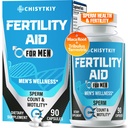 Suplementos de fertilidade masculina, Suplemento de fertilidade avançada para homens Optimal Esperma Contagem Motilidade & T-Nível com Maca Raiz, Tribulus Terrestris, Zinco, CoQ10, Pre Conceição para ele, 90 Caps