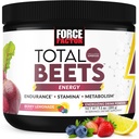 FORCE FACTOR Beterraba total Raiz de beterraba em pó com energia, NO3-T® Nitratos para apoiar a circulação, pressão sanguínea, fluxo sanguíneo e resistência - mais extrato de chá verde. Um suplemento superalimentar, 30 serviços