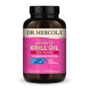 Dr. Mercola Krill Oil for Women - 2 mg Astaxantina - MSC Certified Sustainable - Suporta Cérebro, Pele e Sistemas Imune - com Omega-3s - Não-GMO, Gluten-Free & Soy - 270 Cápsulas (30 Servings)