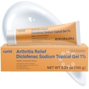 Curista Diclofenac Gelo Temático de Sódio 1 Percentagem 150g para Dor Artrite - Alívio da Dor articular para Dor Mão/Foot, Dor de Joelho/Cotovelo e Dor de Tornozelo - 1% - 5,29 onças