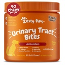 Zesty Paws Cranberry Supplement for Dogs - Controle de bexiga para cães - Suporte de trato urinário - Chews Cranberry com D-Mannose, Vitamina B6 & L-Arginina - Immune & Gut Support - Bacon - 90 Contagem
