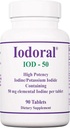 Optimox Iodoral 50 mg Suplemento - Comprimidos de iodeto de potássio, suplementos de iodo de alta potência, suporte de tireóide, vitaminas e minerais - 90 contagem