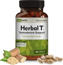 DailyNutra Herbal T Suplemento de Fórmula de Saúde para Endurance, Vitalidade e Envelhecimento Saudável - com KSM-66 Ashwagandha, Tongkat Ali, Tribulus, Eleuthero, & Horny Goat Weed (90 Cápsulas)