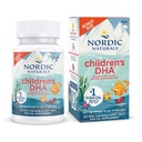 Naturals nórdicos DHA das crianças, morango - 120 Mini geles macios mastigáveis para crianças - 250 mg Omega-3 com EPA & DHA - Desenvolvimento do cérebro e função - Não-GMO - 30 Servings