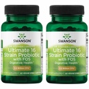 Fórmula de Swanson Dr. Stephen Langer - Probiótico natural w/Prebiótico FOS - 16-Strain Suplemento Promovendo Suporte Digestivo w/ 3,2 bilhões UFC por cápsula - (60 cápsulas vegetativas) 2 Embalagem