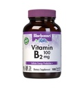 Bluebonnet Nutrition Vitamina B2 100 mg, Para a saúde cardiovascular e do sistema nervoso, Sem soja, Sem glúten, Kosher Certificado, Leite-livre, Vegan, Não-GMO, 100 Cápsulas Vegetais, 100 Servings