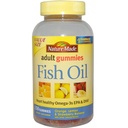 Gummies de óleo de peixe feitos natureza, 150 Softgels Tamanho do valor, com coração saudável Omega 3s 57 mg, em delicioso morango, limão, & laranja