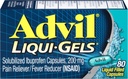 Advil Reliever/Redutor de Febre, 200 mg Ibuprofeno solubilizado (Caspas Liqui-Gel 80-Count, Embalagem de 2)