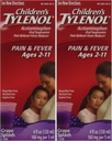 Sabor de uva Tylenol para crianças entre 2-11 - 2 embalagens de 4.0 FL OZ