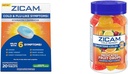 Zicam Cold & Flu 20 comprimidos gotas de frutas 25 contagem fria encurtamento medicamentos de zinco homeopático