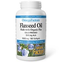 Fatores Ómega por Fatores Naturais, Óleo de linhaça, Suporta Saúde Geral com Ácidos Gordos Ómega-3, 6 e 9, 180 softgels (180 porções)