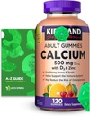 Gummies de cálcio 500 mg com D3 & Zinc, 120 Gummies com guia exclusivo melhor Ligth & Primavera