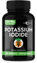 Comprimidos de Iodeto de Potássio - 1-Pack 130mg Servimentos Total de 60 Comprimidos- Dr Emys Potássio Iodeto Comprimidos
