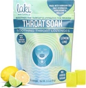 Laki Naturals Garganta Saboreie Lozenges garganta de ervas (14 Ct) – Mar Havaiano Sal amargo Garganta & Boca seca Acalmando gotas – Vegan, Não-GMO, Açúcar-livre & Doce sem glúten e salgados Doces de ervas