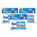 Bonine MAX mastigável para alívio da doença de movimento - com Meclizine HCL 50mg - Fórmula de força máxima para tratar náuseas ou doença de movimento - Essenciais de cruzeiro - hortelã - 16 comprimidos mastigáveis, 3 Pack