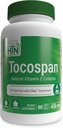 Saúde Thru Nutrition Tocospan Full Spectrum Vitamina-E 430 mg com EVNol Tocotrienols □ Todas as 8 Fontes Naturais de Vitamina E