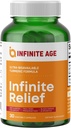INFINITE AGE Infinite Relief Suplemento Conjunto de Apoio, 30 Contagem - Made in the USA, Vegan, Gluten Free, All-Natural - 250mg Extrato Açafrão Plus 240mg Salicina de White Willow Bark