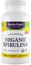 Origem saudável espirulina orgânica 500 Mg (Organic Certified, Kosher Certified, Natural, Non-GMO, Gluten Free, Vegan Superfood), 720 Comprimidos