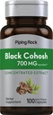 Piping Rock Black Cohosh Root Extract □ 700 mg □ 100 Cápsulas Concentradas □ Não-GMO, Suplemento sem glúten