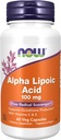 Now Foods Supplements, Alpha Lipoic Acid 100 mg com Vitaminas C & E, Free Radical Scavenger*, 60 Veg Cápsulas