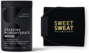 Esportes Pesquisa Creatina Mono-hidratado e doce suor cintura aparador - Preto e amarelo (Grande)