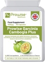 Garcinia Cambogia 1000mg 60 Cápsulas - UK Fabricado Padrões por Prowise Healthcare - Adequado para vegetarianos & Vegans
