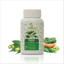 Centro Ayurvédico Moderno Neem Orgânico 120 Cápsulas Suporta Controle Acne, Proteção Antioxidante, Pele Saudável e Brilhante Neem Puro (Azadirachta Indica) Suplemento para Bem-Estar Natural