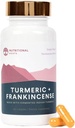 Raízes Nutricionais - Indian Turmeric + Frankincense - Com 95% Curcuminoides, Curcumin Longa, Boswellia Serrata & Black Pepper - Suporta Saúde Conjunta - Suplemento Alimentar - 1 Mês de Fornecimento - 60 Cápsulas